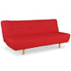 Canapé convertible scandinave Urban en rouge