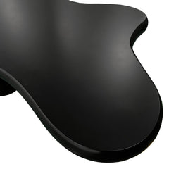 Table basse Capelma courbes naturelles 69x100cm noir