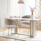 Lot de 4 chaises en velours taupe Azia