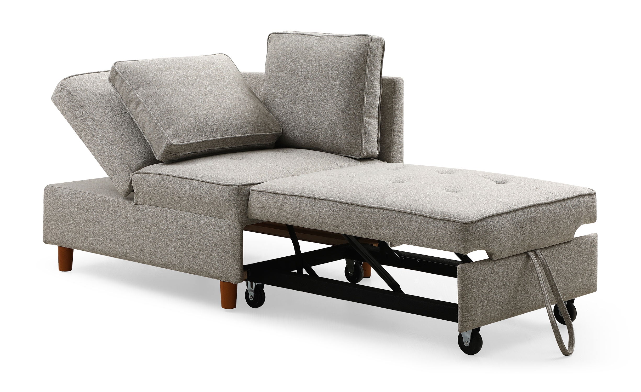 Banquette 2 places convertible Zinez Tissu Beige