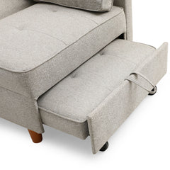 Banquette 2 places convertible Zinez Tissu Beige