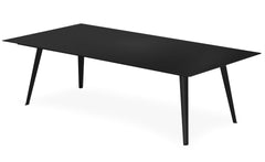 Table basse rectangulaire magnétique en métal noir 120x60 cm