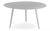 Table basse ronde magnétique 90 cm en métal argenté