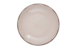 Service de table 18 pièces Ameil Porcelaine tacheté Cannelle et Marron