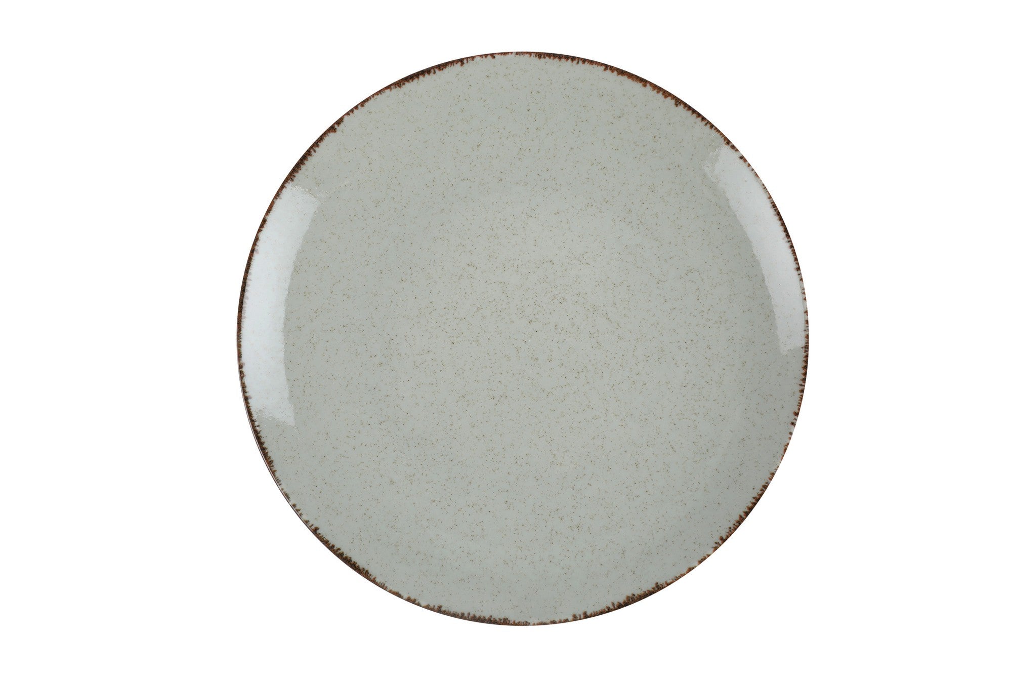 Service de table 18 pièces Sozian 100% Porcelaine tacheté Vert et Noir