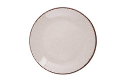 Service de table 24 pièces Ameil Porcelaine tacheté Cannelle et Marron