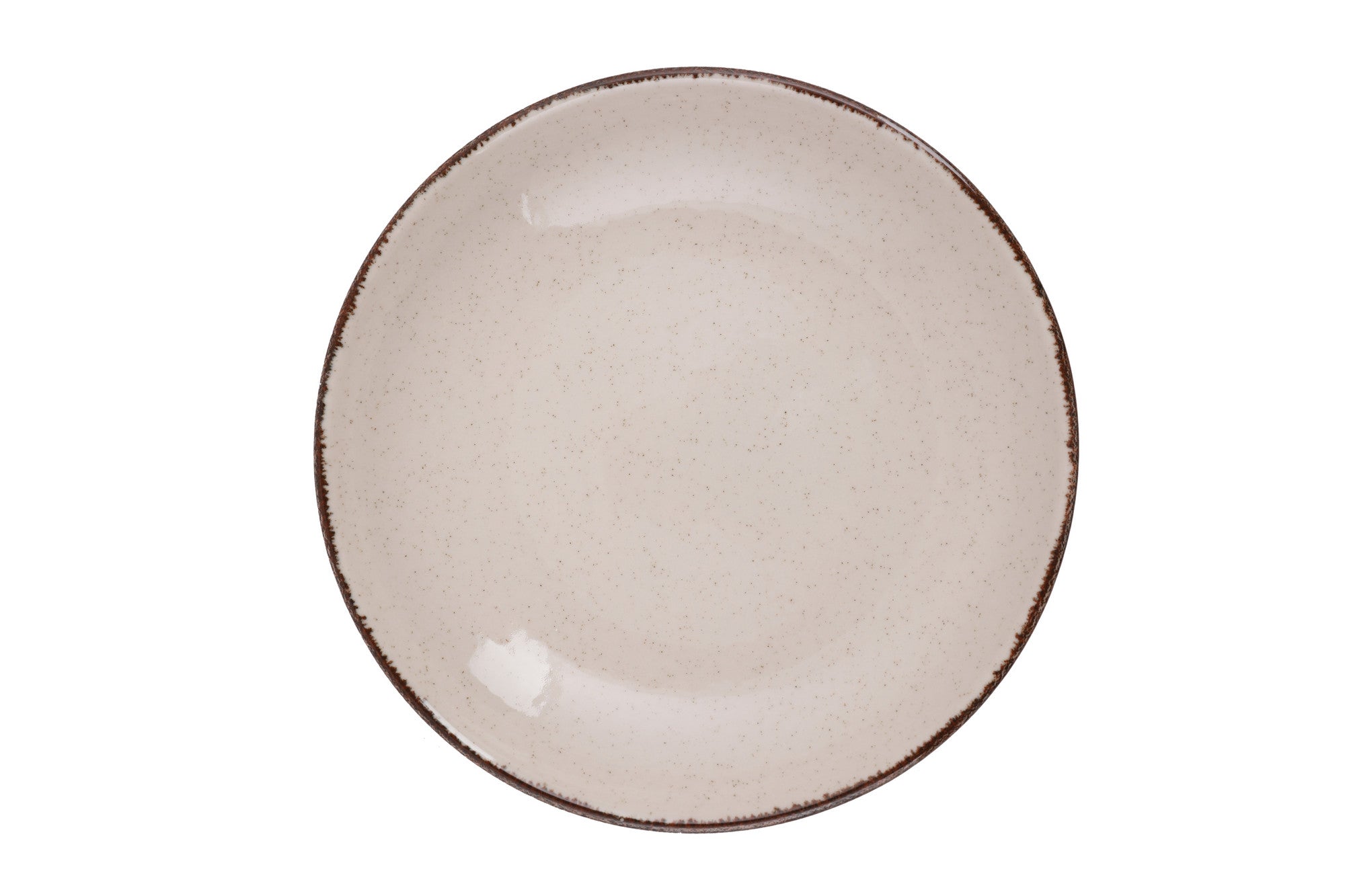 Service de table 24 pièces Ameil Porcelaine tacheté Cannelle et Marron