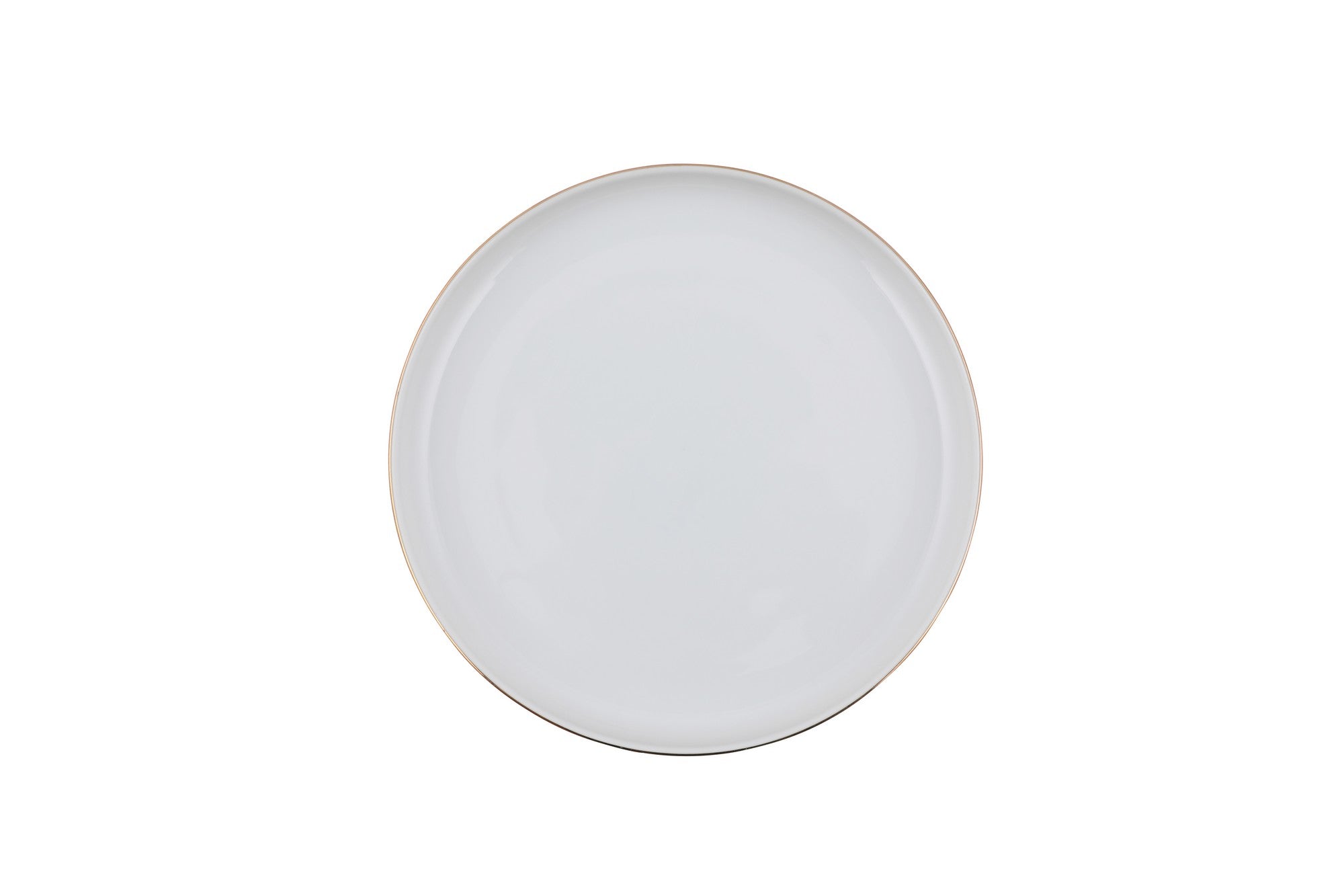 Service de table 24 pièces Ammeli 100% Porcelaine Blanc liseré Or