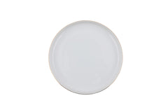 Service de table 24 pièces Ammeli 100% Porcelaine Blanc liseré Or