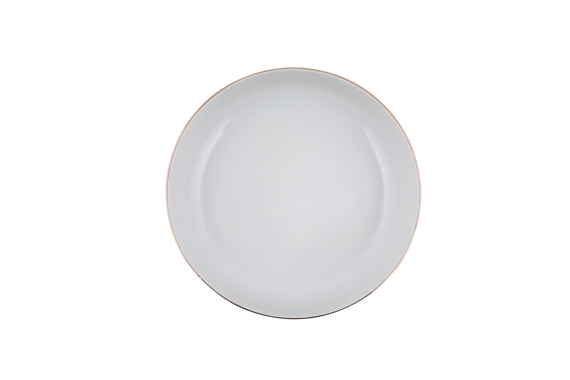 Service de table 24 pièces Ammeli 100% Porcelaine Blanc liseré Or