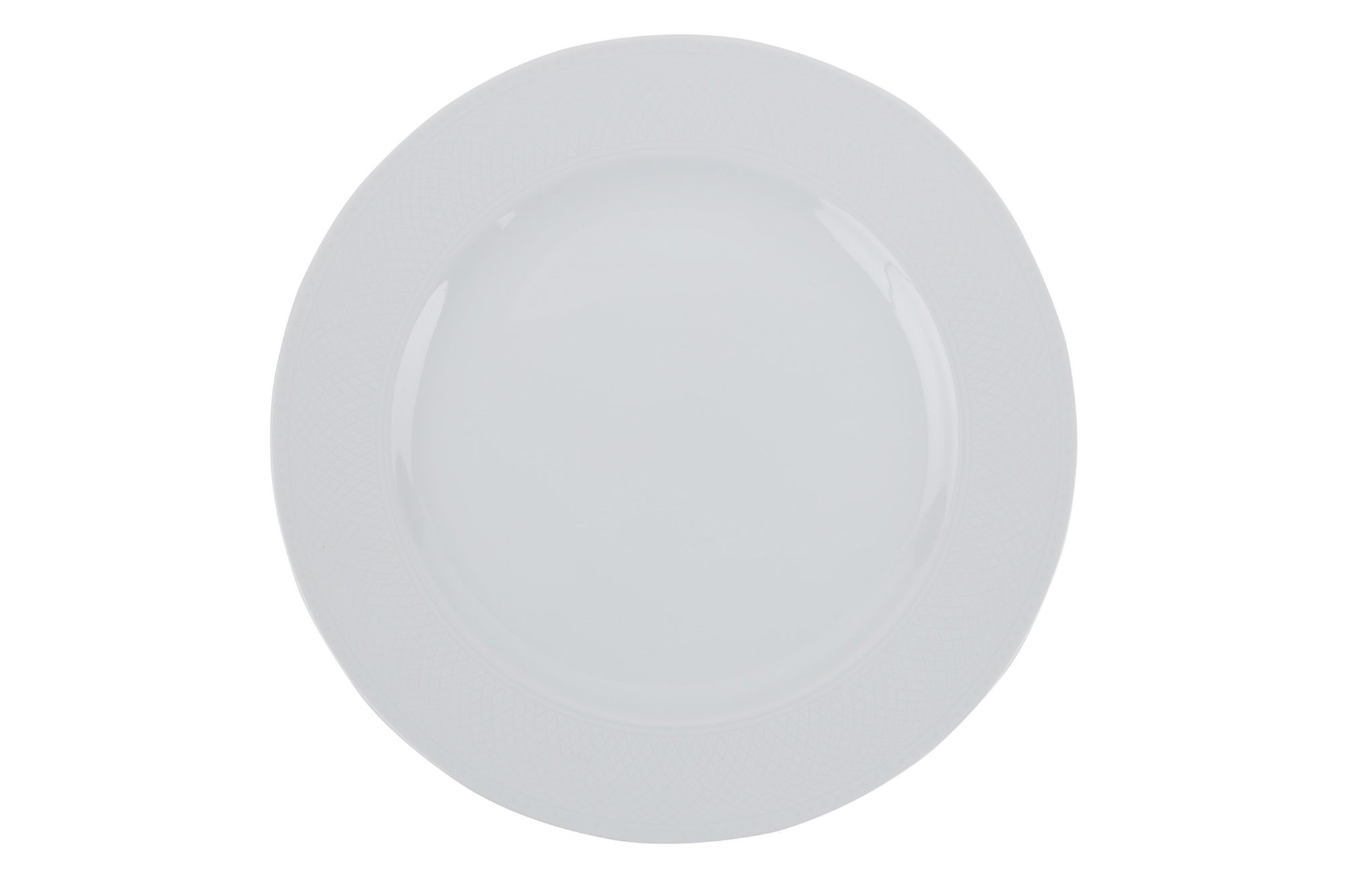 Set vaisselle service dîner 24 pièces Murrina Net Porcelaine Blanc