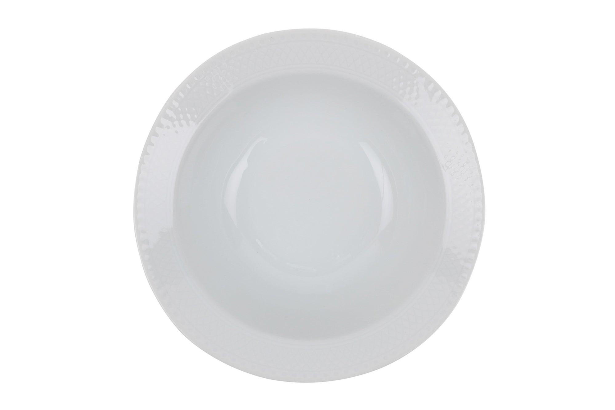 Set vaisselle service dîner 24 pièces Murrina Net Porcelaine Blanc