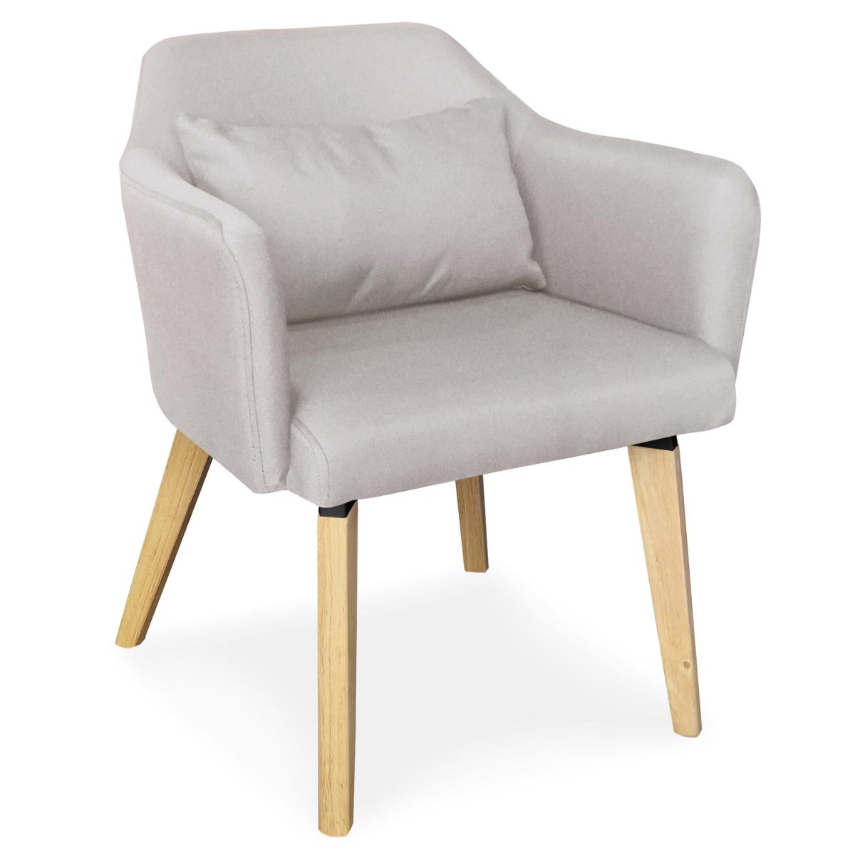 Chaise / Fauteuil scandinave Dantes Tissu Beige