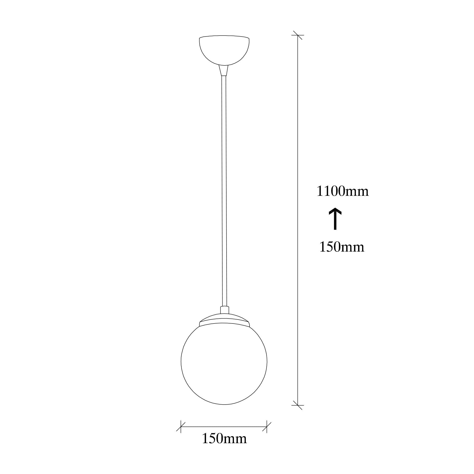 Suspension 1 lampe globe Upper Verre Transparent et Métal Or antique