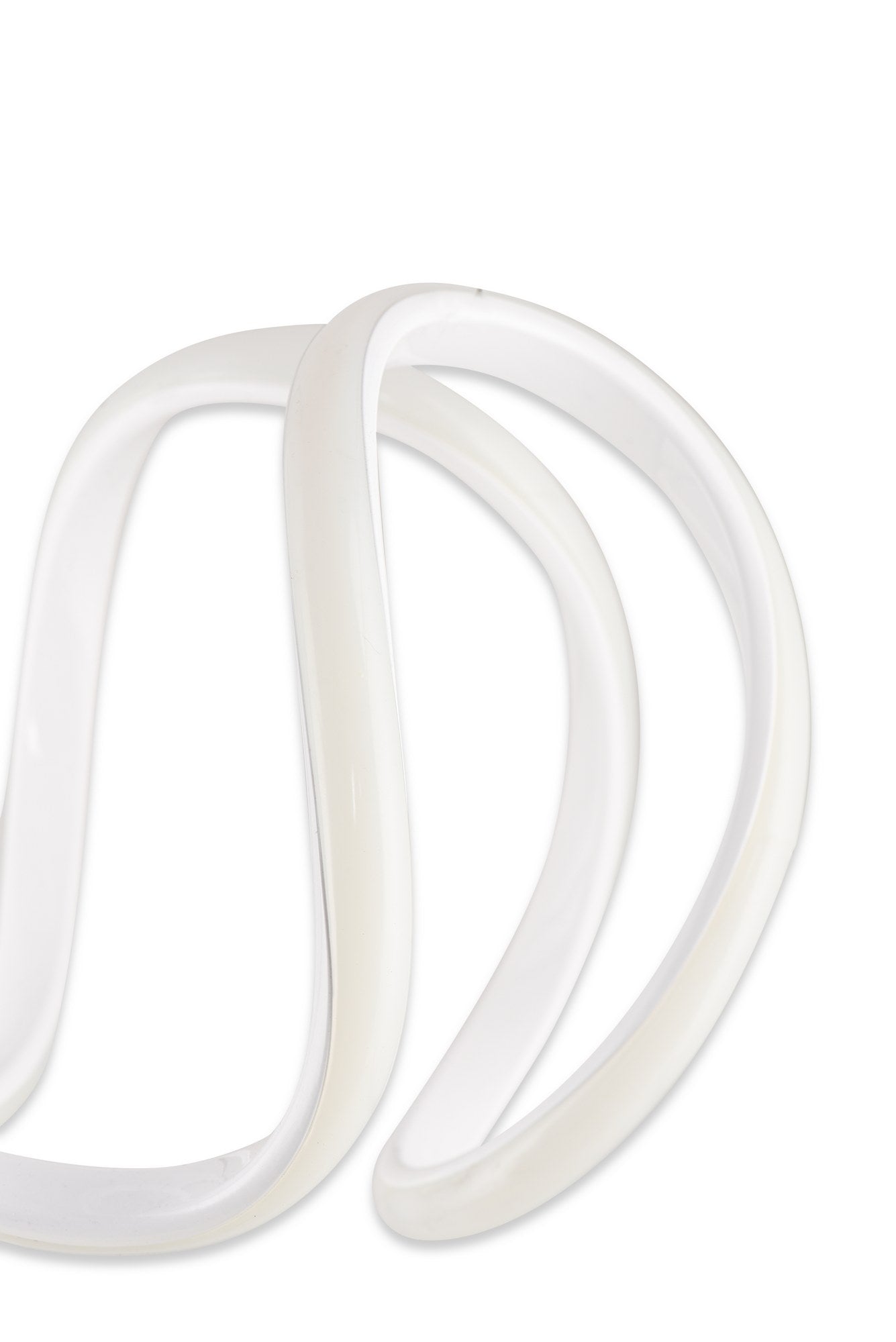 Suspension design ondulaire Hanover Métal Blanc et LED Blanc