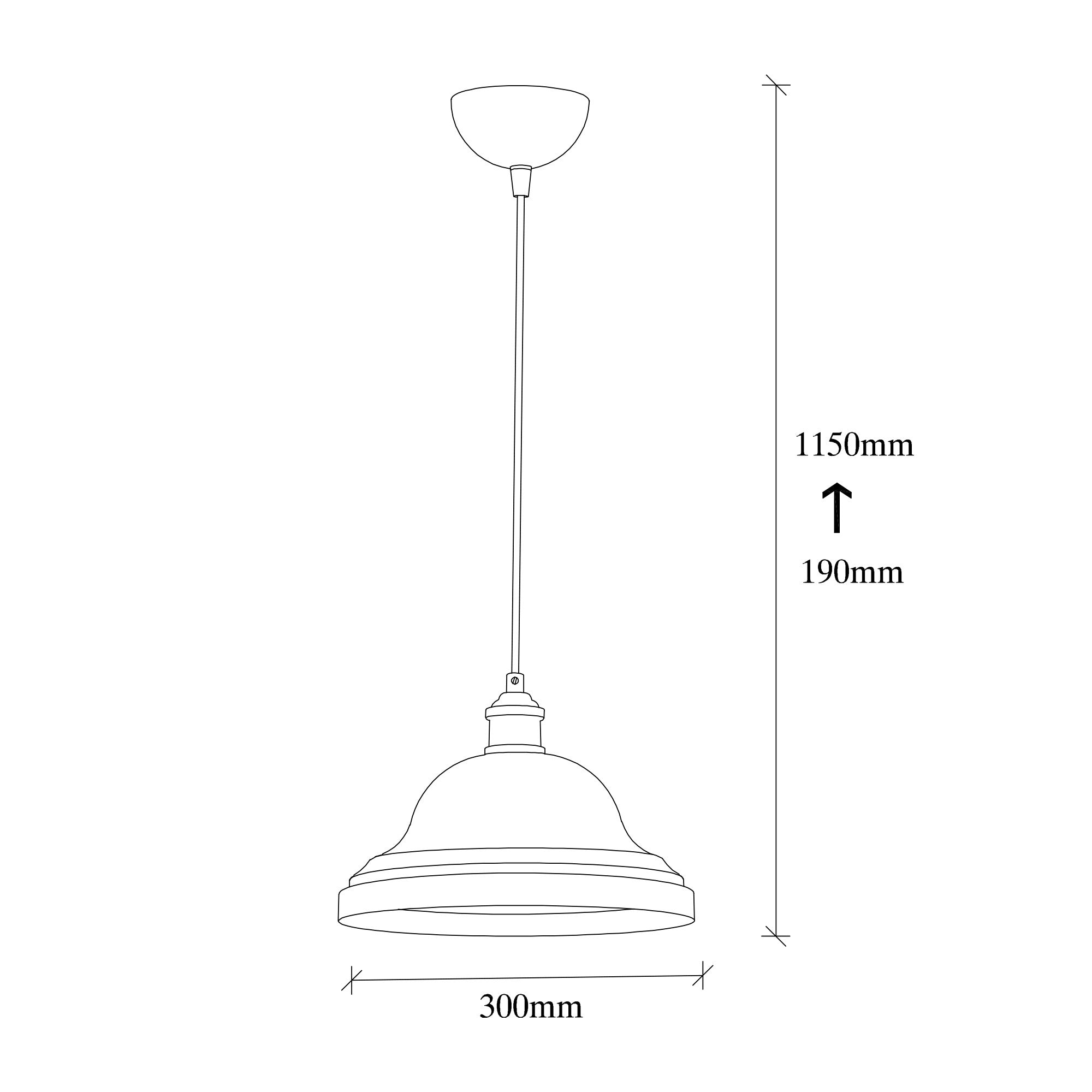 Suspension Madhef D30cm Métal Blanc et Or