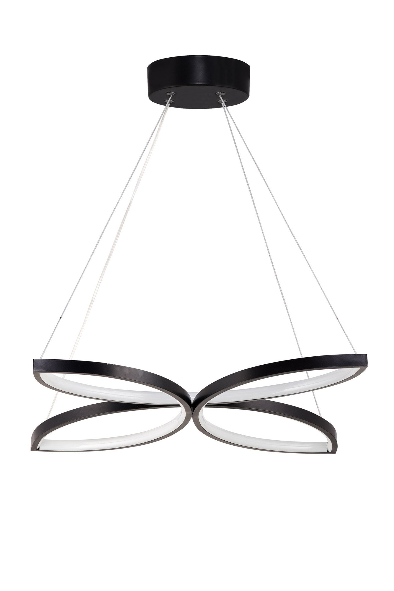 Suspension / Plafonnier design papillon Buckeye Métal Noir et LED Blanc