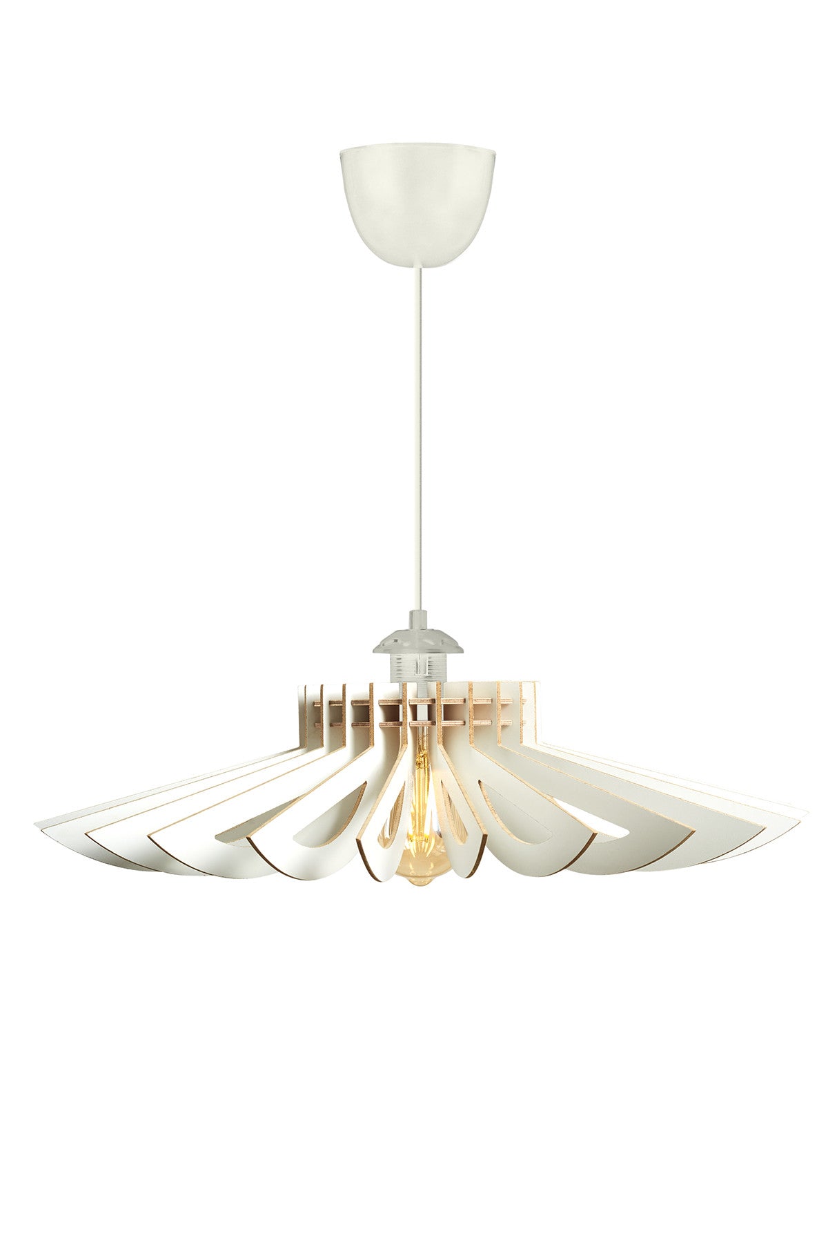 Suspension Topanga D68cm Bois Blanc