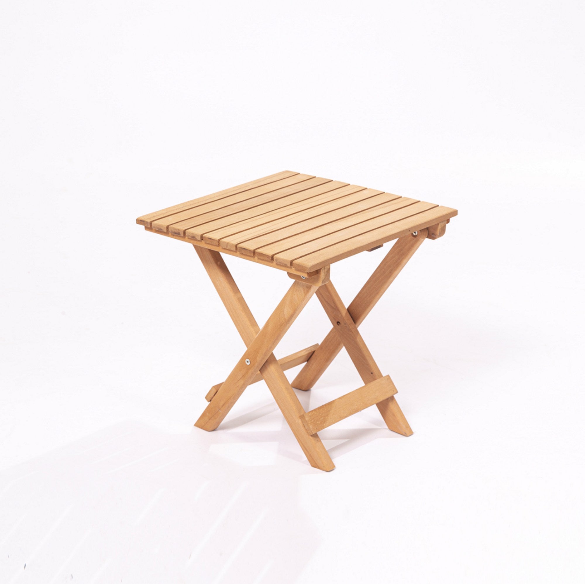 Table basse de jardin Purrault Bois massif clair