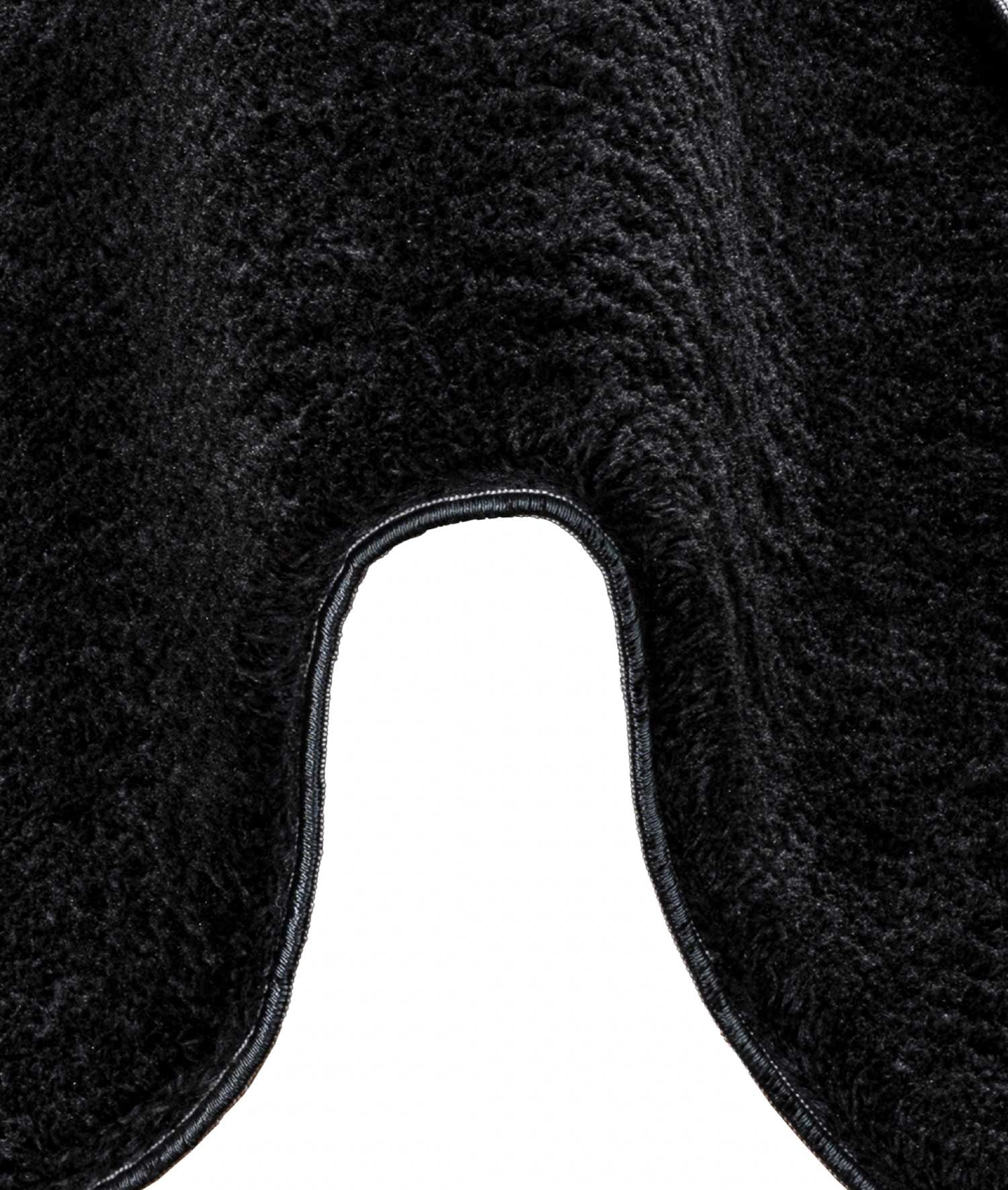 Tapis peau de mouton Gwel 100x150cm Noir