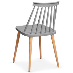 Lot de 2 chaises scandinaves Trouville Gris