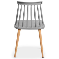 Lot de 2 chaises scandinaves Trouville Gris
