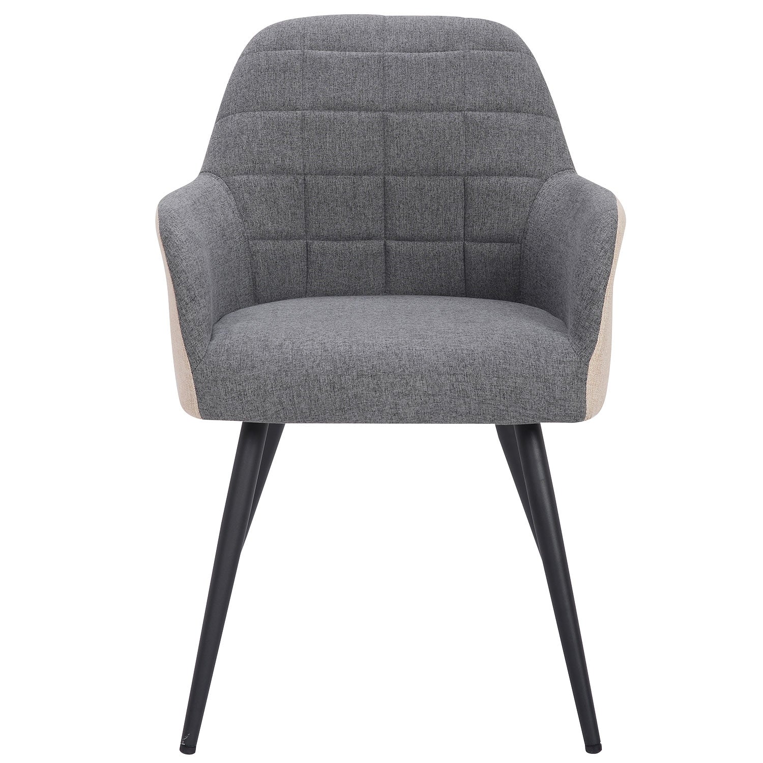 Chaise / Fauteuil Unika Tissu Gris et Beige