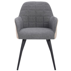 Chaise / Fauteuil Unika Tissu Gris et Beige